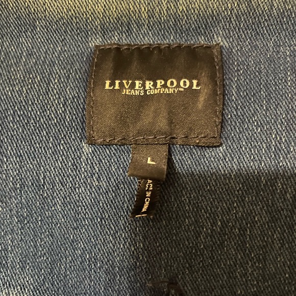 Liverpool Jean Jacket Sz L - Picture 5 of 5